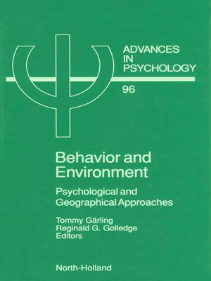 cover image of Behavior and Environment